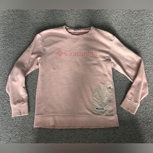 Columbia Men's Sweatshirt Pullover Pink Small S
